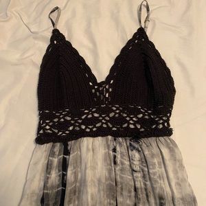 Long, Knitted top, ombré beach dress